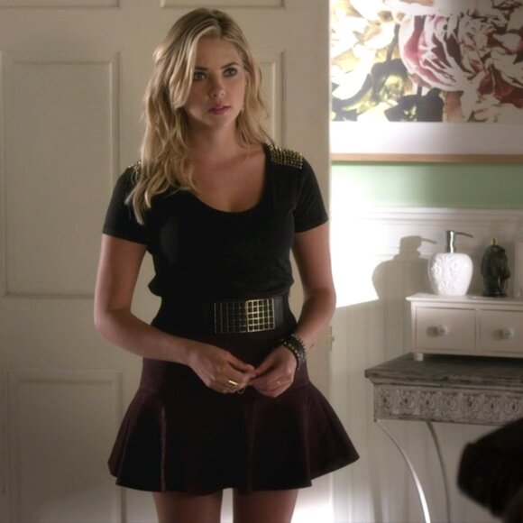 Karen Millen Item Flippy Panelled Trumpet Skirt ASO Hanna Marin - Picture 8 of 9